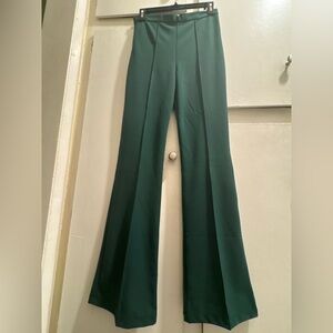 ViVI Dark Green Flare Pants